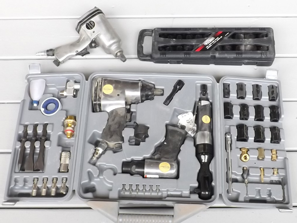 lot 35 image: Lot of Impact Wrenches wCases, Accessories etc.