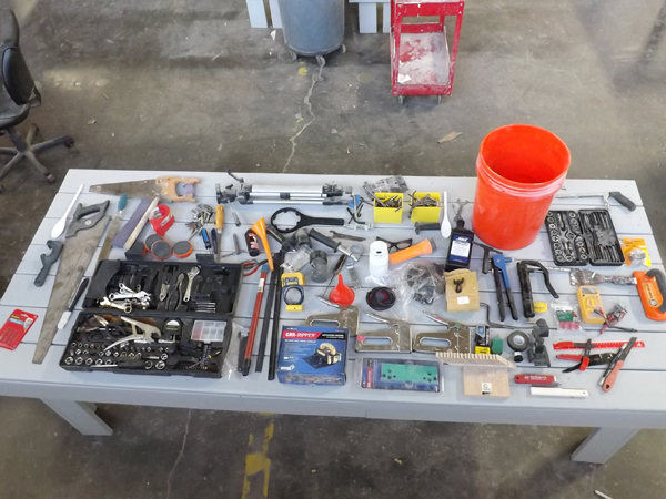 lot 49 image: Large Lot of Misc Tools, Parts, Hardware etc.