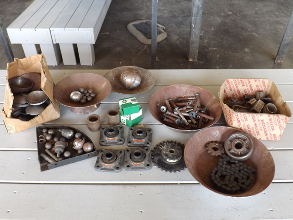 lot 78 image: Lot of Ball Bearings, Steel Hardware, Parts etc.