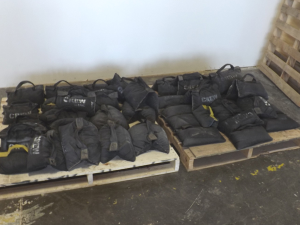 lot 92 image: Large Lot of 39 StudioStage Sandbag Weights