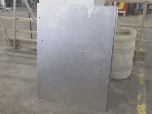 lot 99 image: 2 - 36 x 48 - 316 Thick Aluminum Sheets
