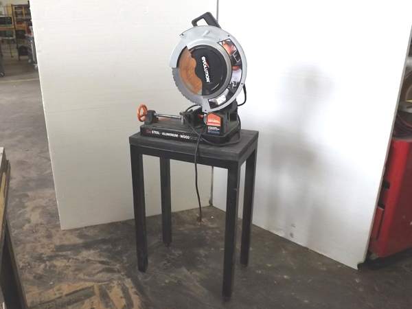 lot 7 image: Evolution Rage 2 Steel Cutting 12 Chop Saw wTable and 7 Guide