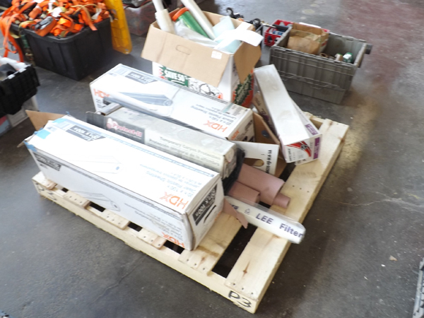 lot 76 image: Pallet of Packing Materials, Shrink Wrap, Plastic sheeting etc.