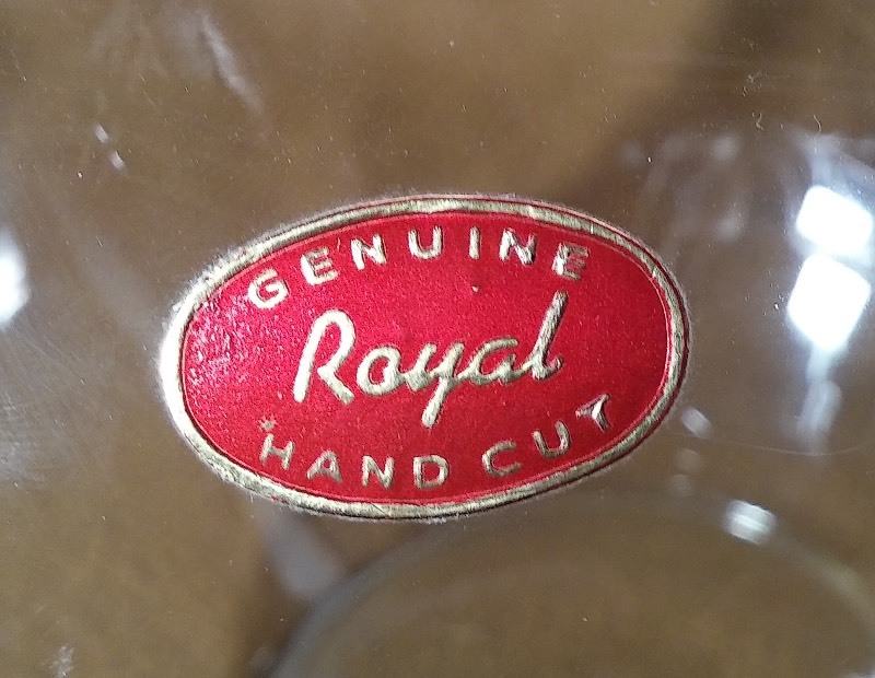 Royal Hand Cut Etched Bowl