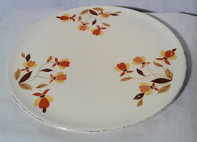 (3) Pieces of Vintage Autumn Leaf Halls Kitchenware