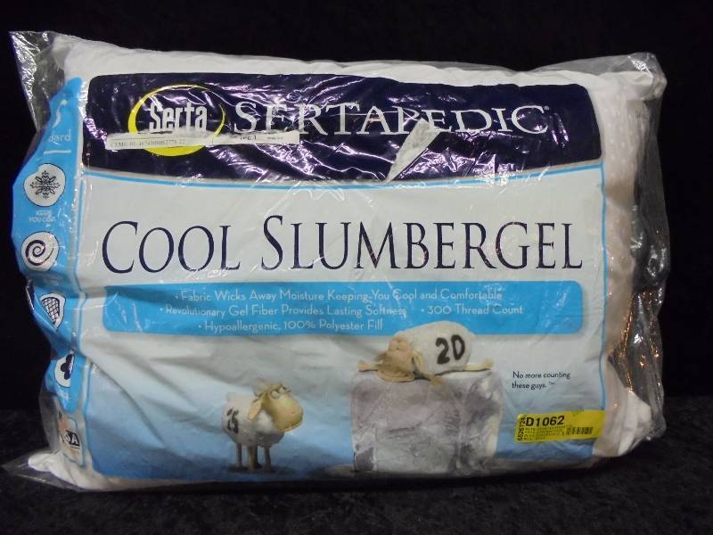 lot 15 image: Serta Cool Slumber Standard Pillow