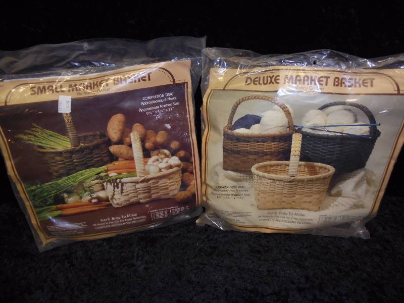 lot 24 image: Small & Deluxe Basket Making Kits by Nancy Gruber