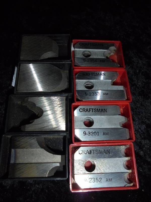 lot 52 image: Lot - Craftsman Woodworking Cutters