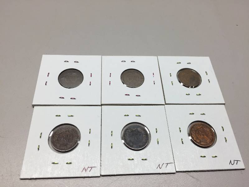 INDIAN PENNIES 1902-7 (6)