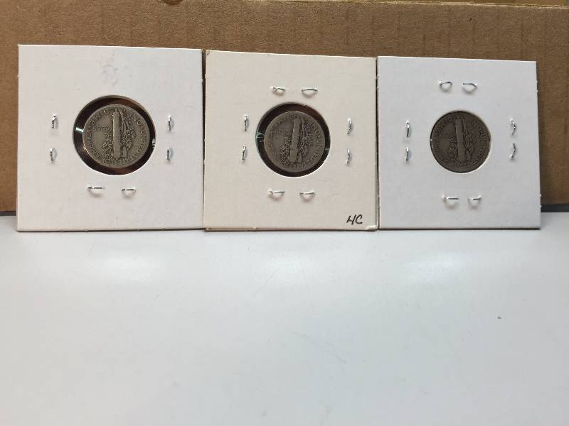 1941 P, D, S MERCURY DIMES