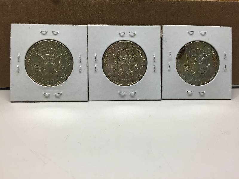 40% SILVER HALVES 1967, 1968-D, 1969-D