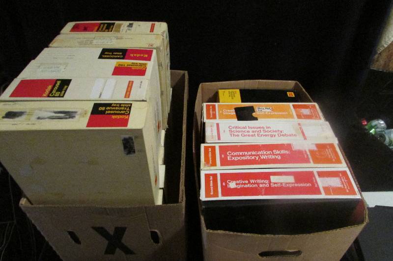 lot 24 image: Vintage Slide Trays