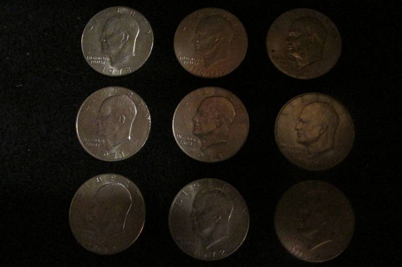 lot 36 image: Eisenhower Dollars
