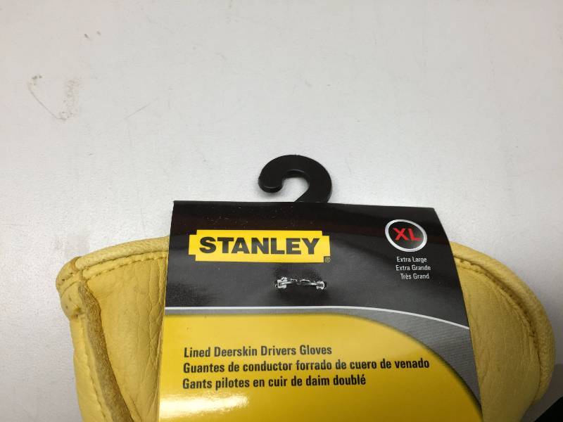 lot 26 image: STANLEY LINED DEER SKIN DRIVING GLOVES XL