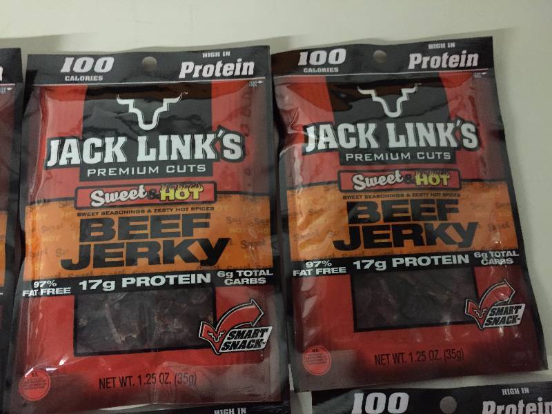 lot 49 image: JACK LINKS SWEET N HOT BEEF JERKY 10 1.25OZ BAGS