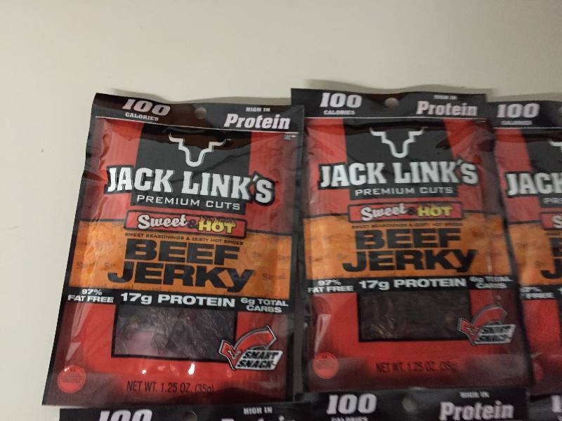 lot 54 image: JACK LINKS SWEET N HOT BEEF JERKY 10 1.25OZ BAGS