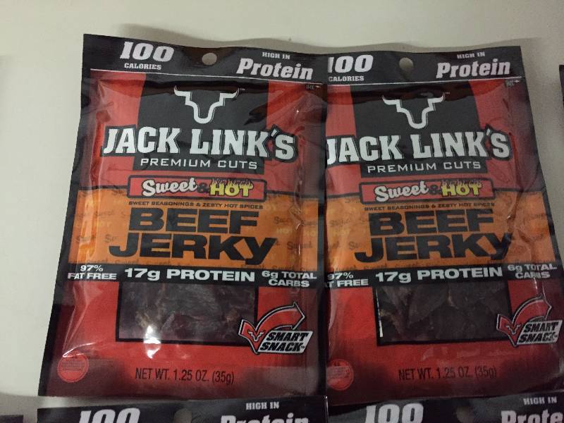 lot 55 image: JACK LINKS SWEET N HOT BEEF JERKY 10 1.25OZ BAGS