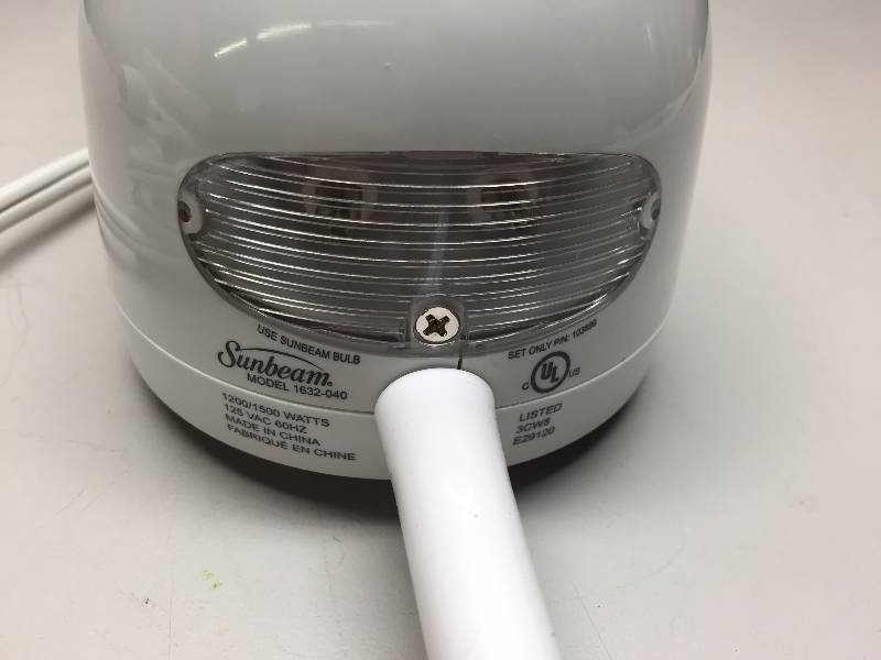 lot 65 image: SUNBEAM WALL MOUNT HAIR DRYER