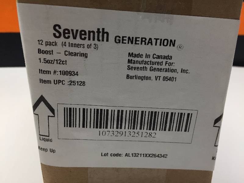 lot 68 image: SEVENTH GENERATION BABY SHAMPOO AND WASH 3 10OZ BOTTLES