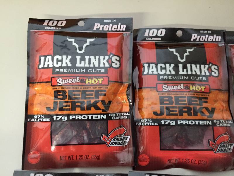 lot 86 image: JACK LINKS SWEET N HOT BEEF JERKY 10 1.25OZ BAGS