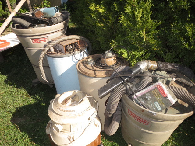Group of 5 Vacuum Cleaners