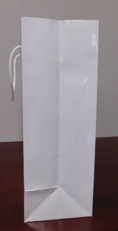 White Glossy Euro Tote 16 x 4 34 x 13