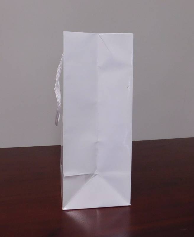 White Glossy Euro Totes 8 x 4 x 10