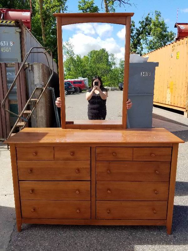 Dresser with a Mirror