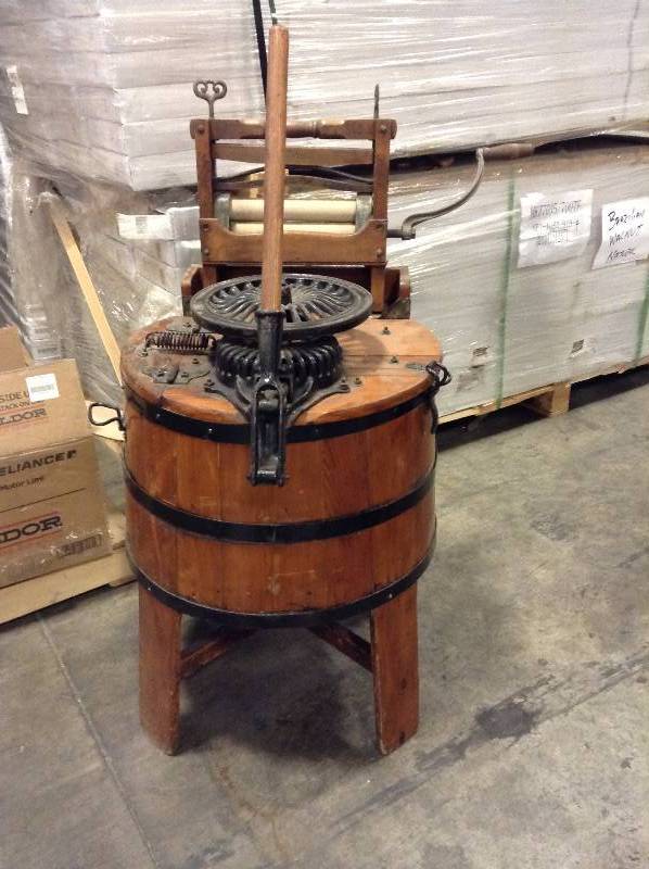 Vintage Manual Wood Wash Machine