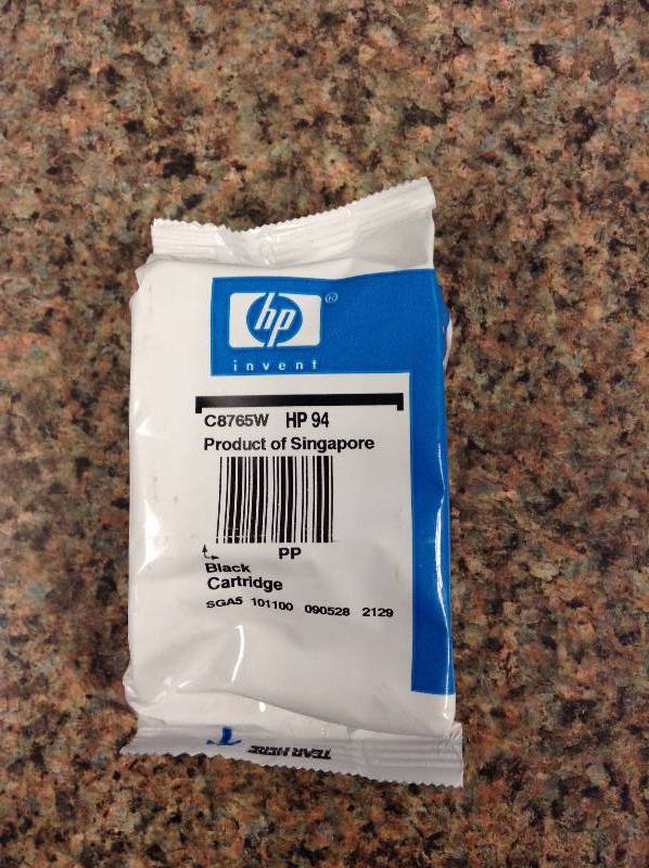 HP 94, Black Ink Cartridge With Vivera Original Ink