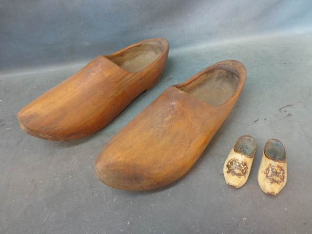 lot 4 image: Wooden Clogs
