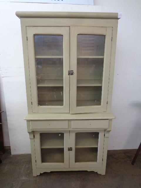 lot 10 image: 1 Piece Antique Wood Hutch