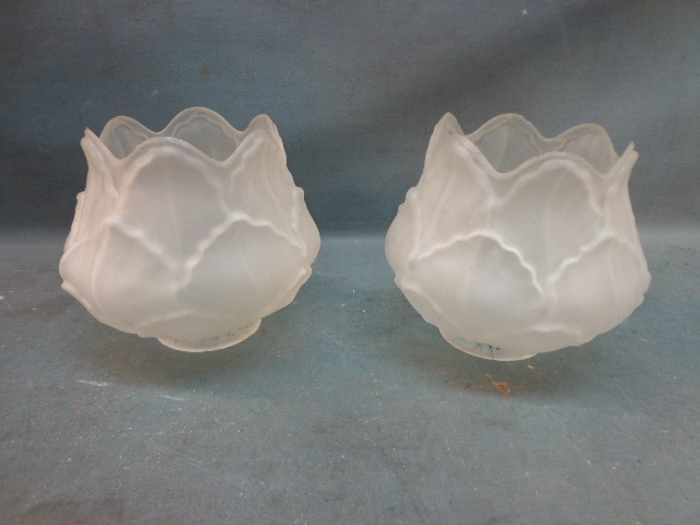 lot 90 image: Vintage Glass Shades