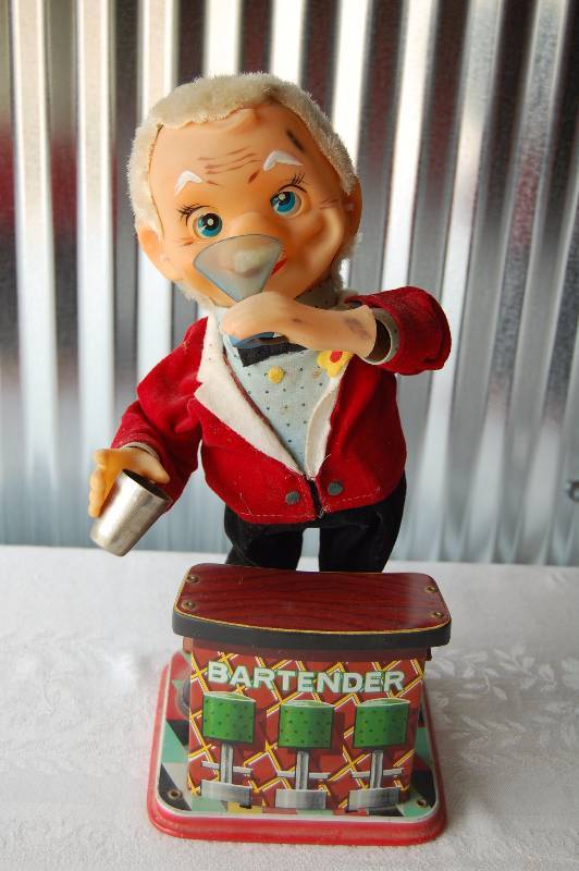 Vintage Bartender Toy