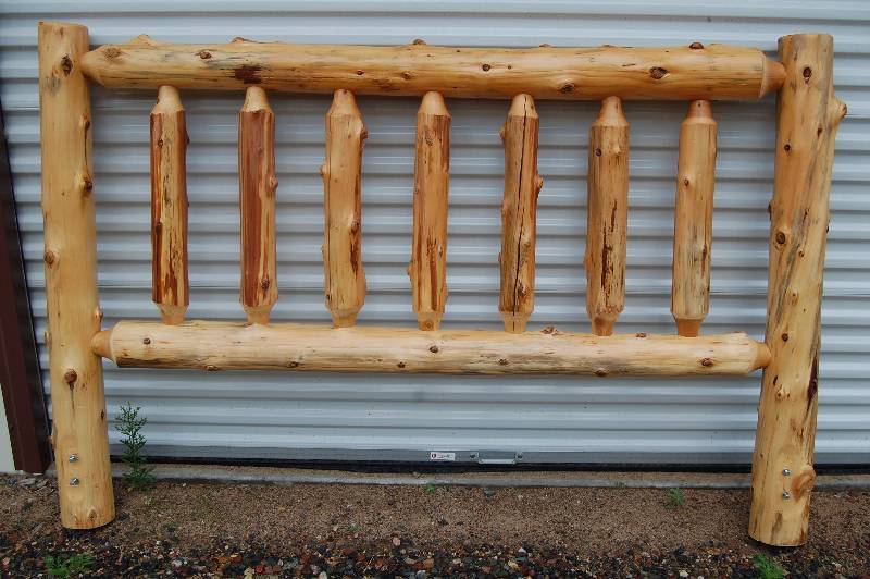 King Size Log Headboard