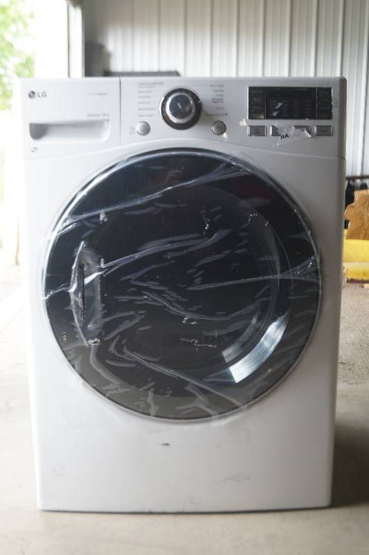 lot 1 image: LG Dryer Model # DLEX3570W