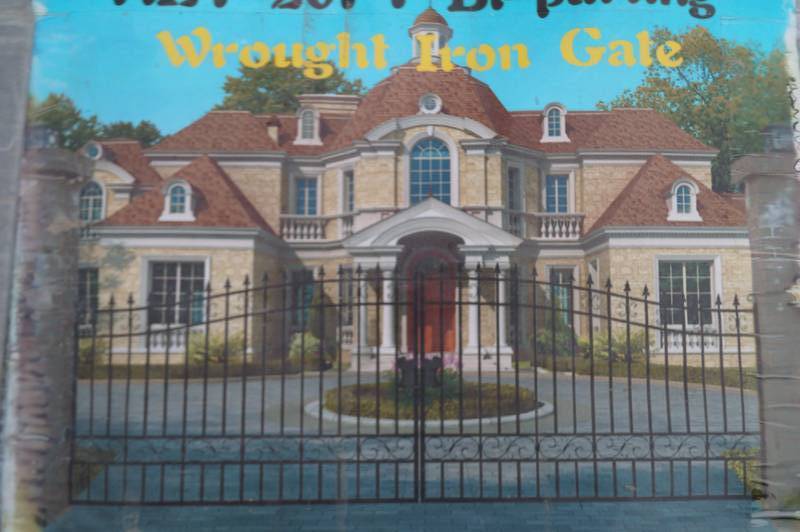 20ft Bi-Parting Wrought Iron Gate