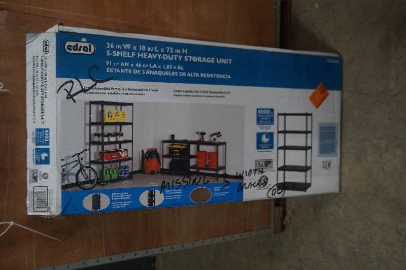 Metal Shelving Unit