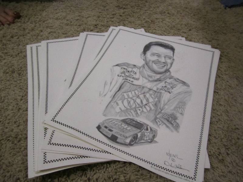 lot 87 image: Lot of 10 portrait sketches of NASC...