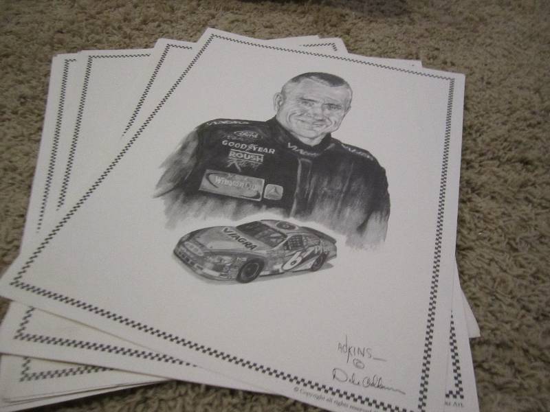 lot 92 image: Lot of 10 portrait sketches of NASC...