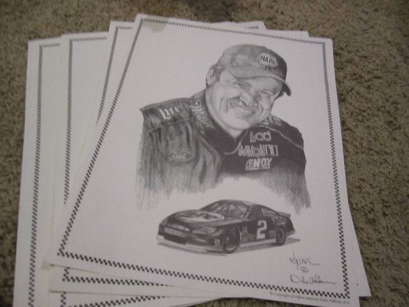 lot 94 image: Lot of 10 portrait sketches of NASC...