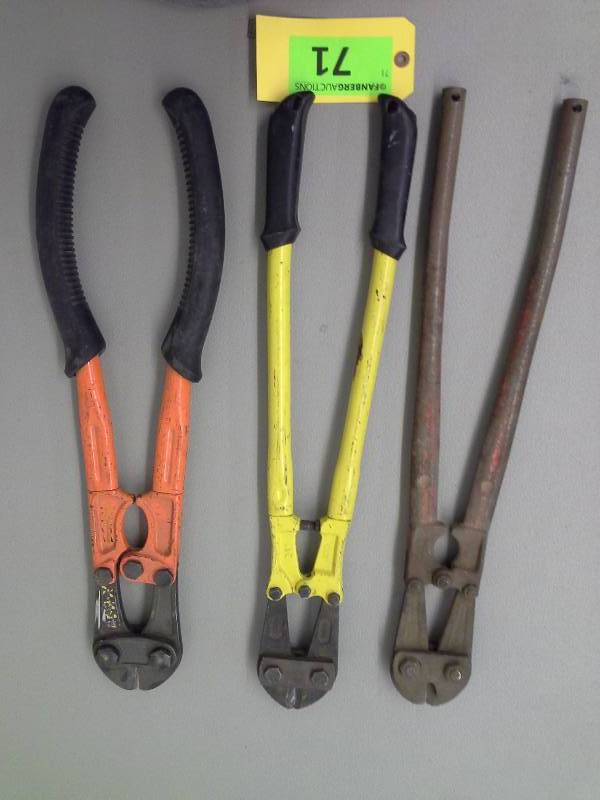lot 71 image: (3) Bolt Cutters - 24