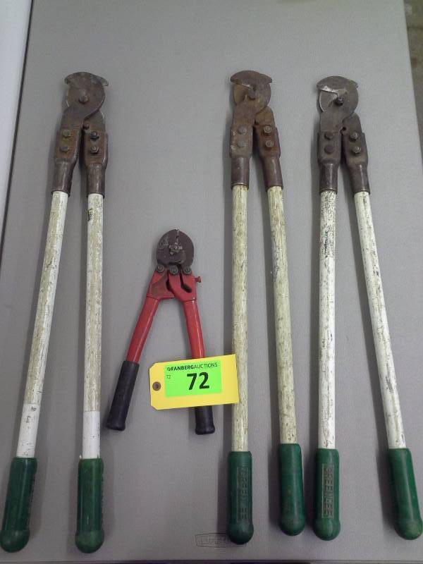 lot 72 image: (4) Wire Cutters