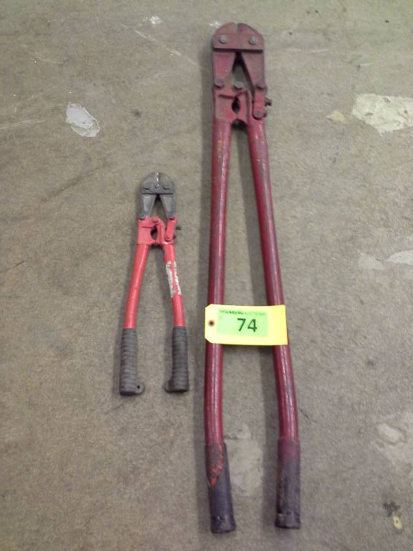 lot 74 image: (2) Bolt Cutters