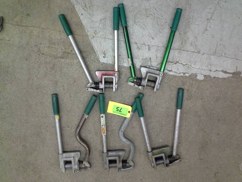 lot 75 image: (5) Greenlee Metal Stud Punch