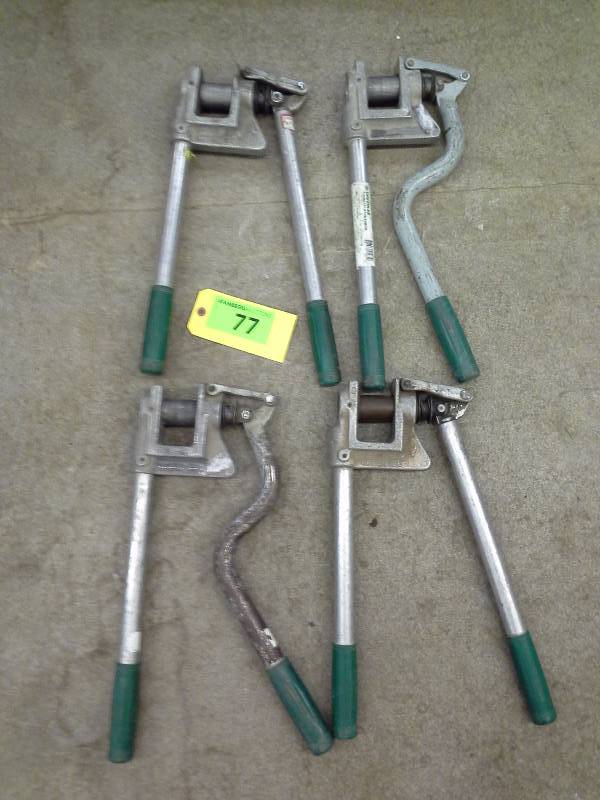 lot 77 image: (4) Greenlee Metal Stud Punch