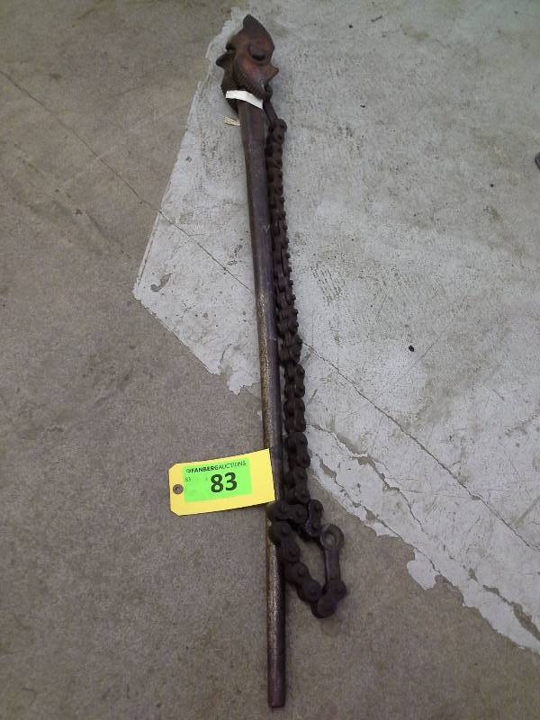lot 83 image: Vulcan Superior Chain Pipe Wrench