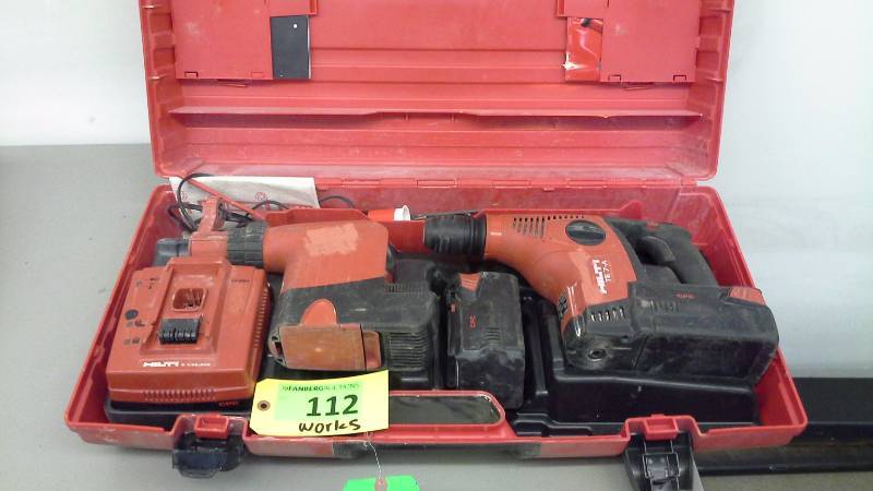 lot 112 image: (1) Hilti TE 7-A Cordless Rotary Hammer