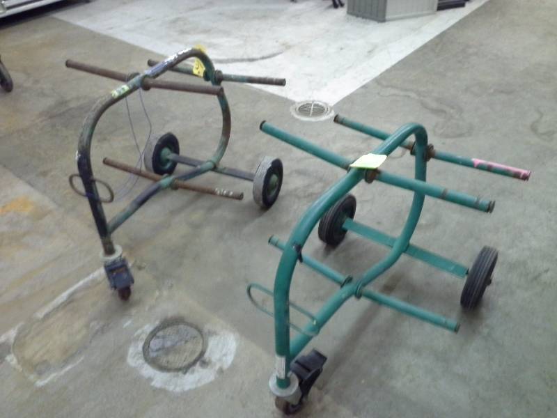 lot 117 image: (2) Greenlee 909 Wire Dispenser Carts