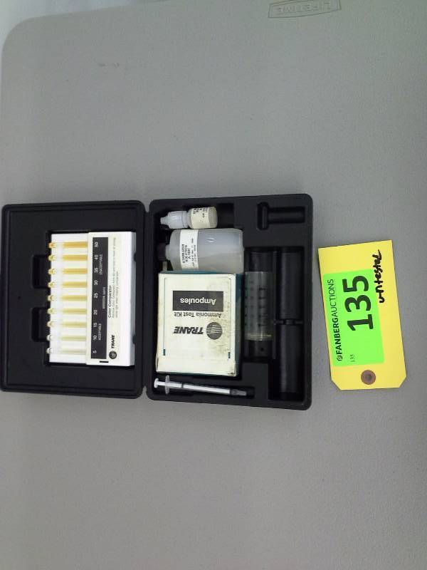 lot 135 image: (1) Trane Ammonia Test Kit